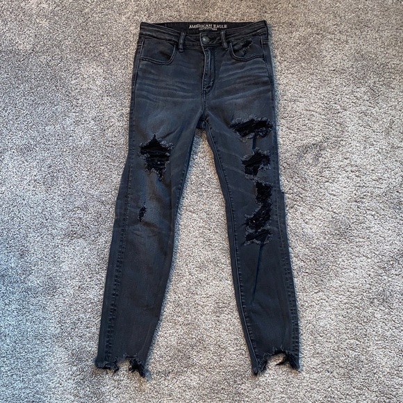American Eagle Outfitters Denim - AEO Ripped Super Stretch Jeans